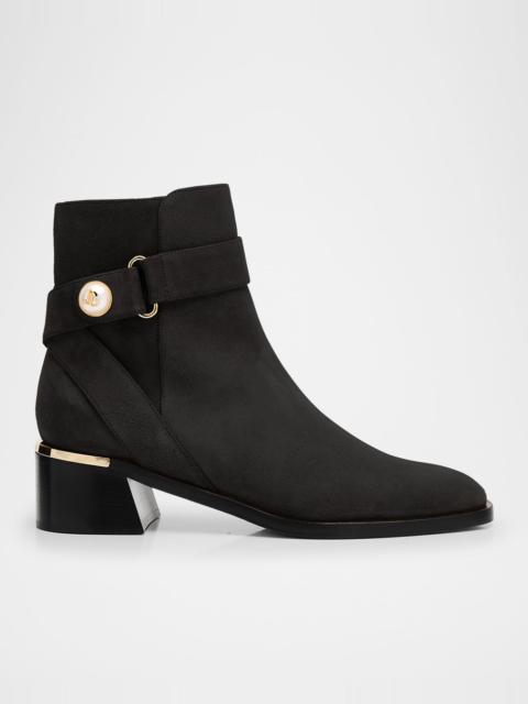 JIMMY CHOO Noor 45 Suede Ankle Boots