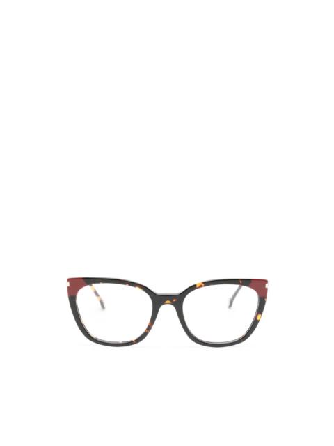 CAROLINA HERRERA tortoiseshell-effect cat-eye glasses
