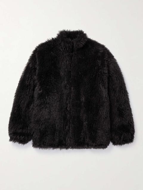 BALENCIAGA Oversized Faux Fur Bomber Jacket