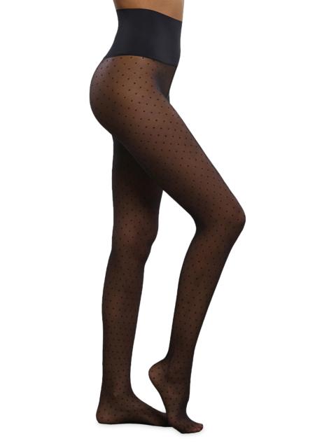 commando Women's Hosiery Chic Dot Sheer Tights - Black
