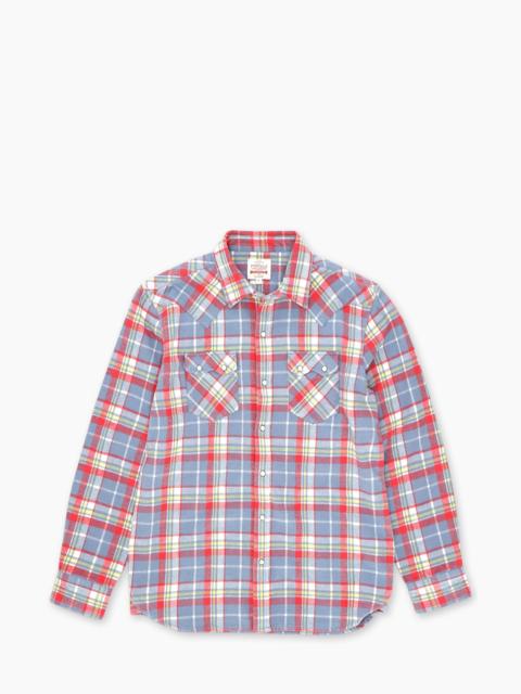 FORTELA FORTELA JOSH WESTERN SHIRT PLAID RED/GREY