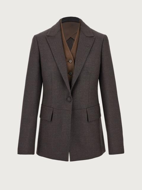 FERRAGAMO TAILORED JACKET WITH GILET INSERT