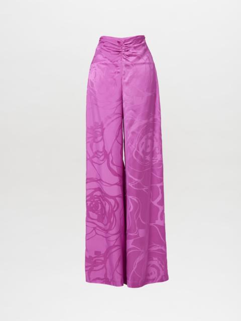 SILVIA TCHERASSI Casey Pant Magenta Orchid Jacquard