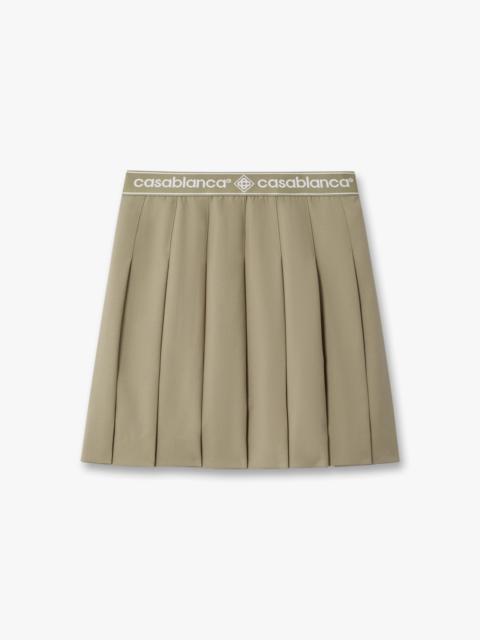 CASABLANCA Light Brown Pleated Mini Skirt