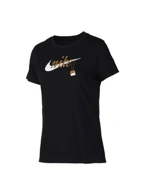 Nike (WMNS) Nike Sportswear Round Neck Short Sleeve Black CJ7915-010