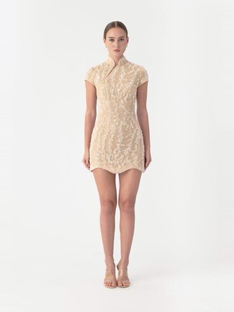 SAU LEE LORI BEADED MINI DRESS