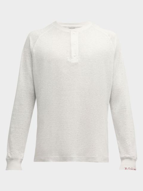Golden Goose Men's Journey Raglan Henley Shirt