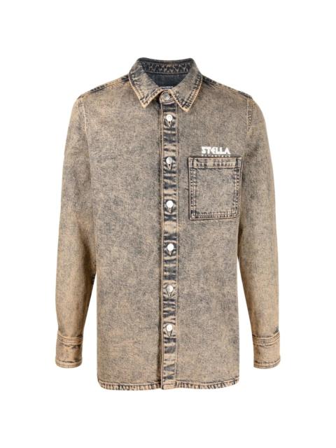 Stella McCartney logo-print denim shirt