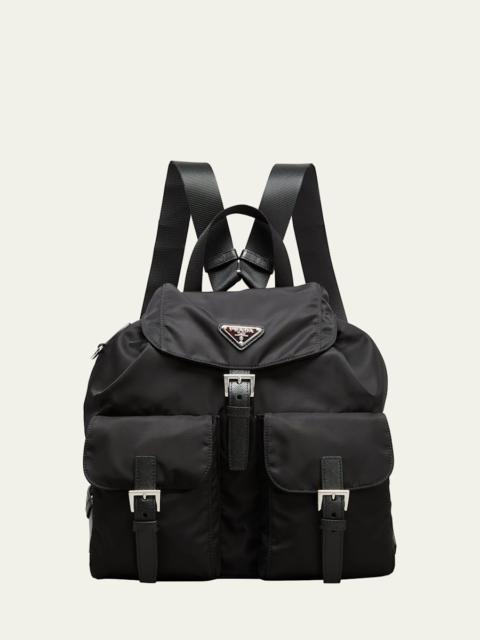 Prada Vela Medium Recycled Nylon Backpack