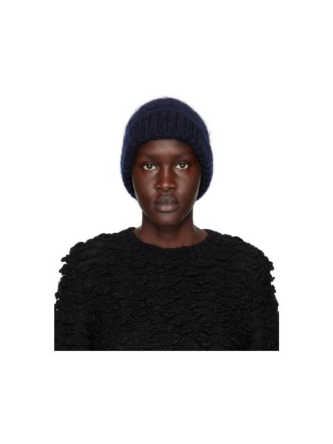 CECILIE BAHNSEN Navy Imogen Beanie
