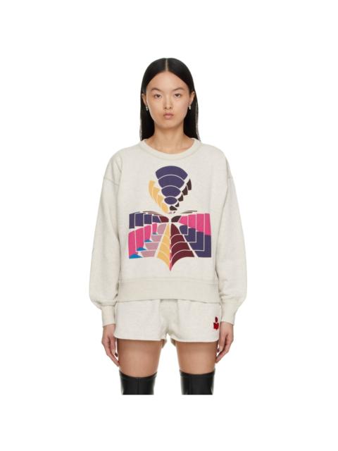 Isabel Marant Étoile Grey Mobyli Psychedelic Sweatshirt