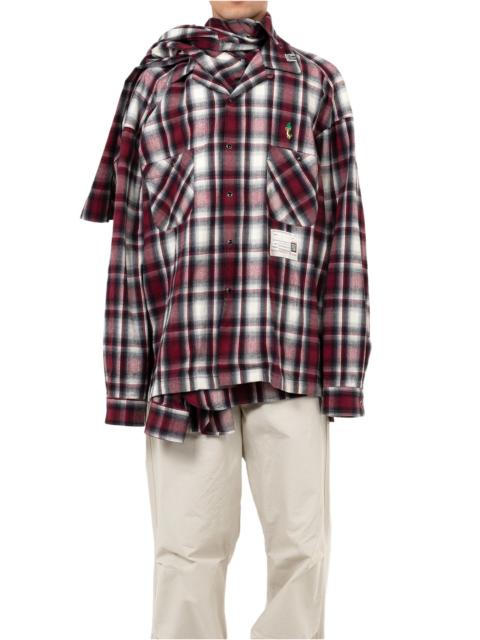 Maison MIHARAYASUHIRO Front Layered Check Shirt