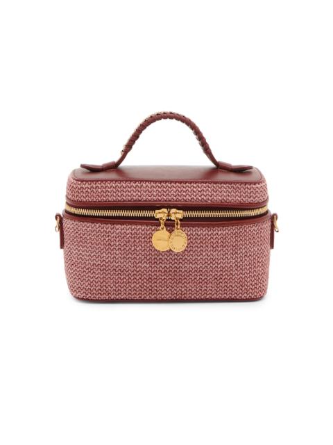 Stella McCartney Women's Falabella Raffia Vanity Case - Cameo Cherry