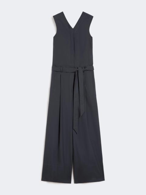 'S Max Mara CENTRO Cotton poplin jumpsuit - ULTRAMARINE