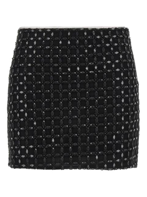 ROTATE sequin-embroidered mini skirt