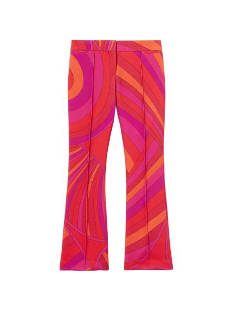 PUCCI Iride-print flared trousers