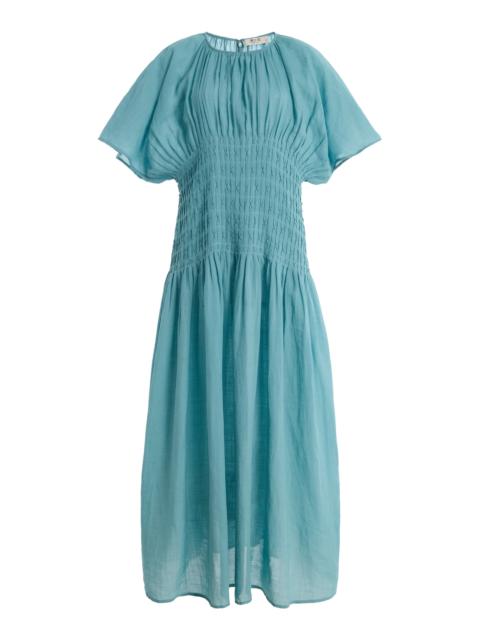 Sea Violet Cotton Maxi Dress blue