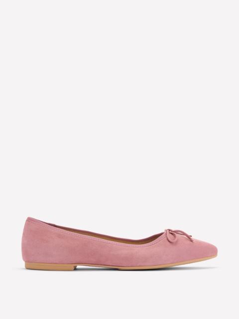 BODEN Point Flexi Sole Flats-Pink Suede