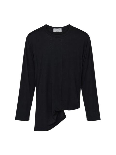Yohji Yamamoto Asymmetric Hem Long Sleeve Tee
