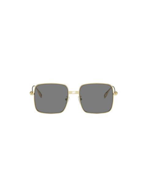 FENDI Gold Baguette Sunglasses