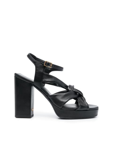 Zadig & Voltaire Forget Me Knot leather sandals