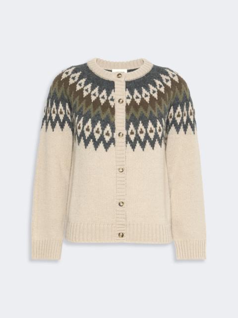WEEKEND Max Mara TARGA Alpaca and wool blend cardigan - BEIGE
