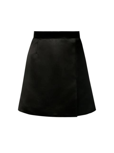 NINA RICCI Mini a-line satin skirt