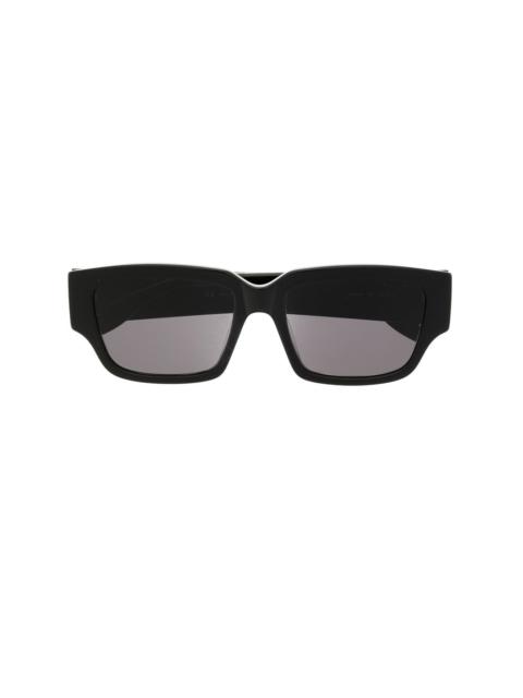 Alexander McQueen Graffiti-print square-frame sunglasses