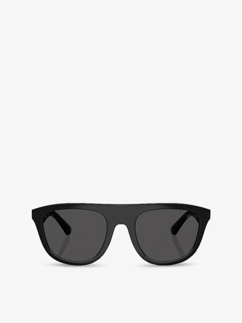 Burberry BE4459U Square-Frame Injected Sunglasses