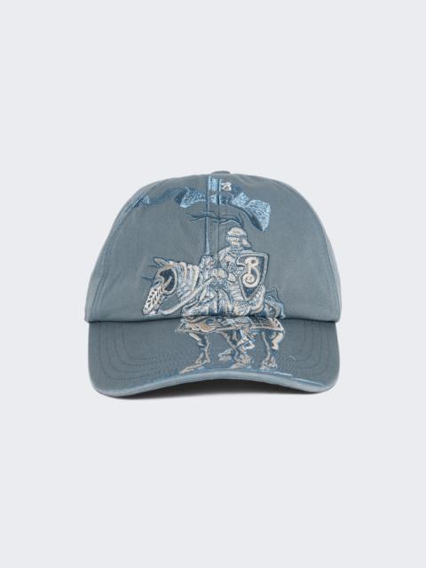 Burberry Equestrian Knight Design Baseball Cap Flood Blue