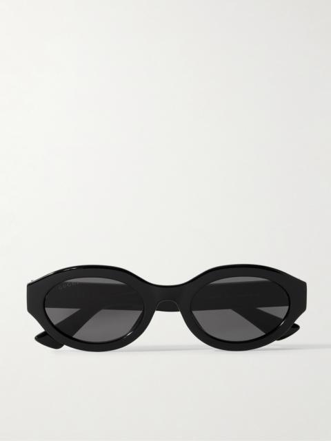 GUCCI Oval-frame Acetate Sunglasses