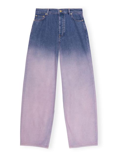 PURPLE BLEACH FUTURE DENIM WIDE JEANS