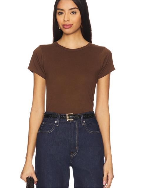 ÉTERNE Fitted Crewneck Short Sleeve T-Shirt