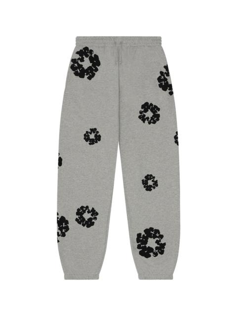 DENIM TEARS Black Cotton Wreath Sweatpants "Grey" DT1039