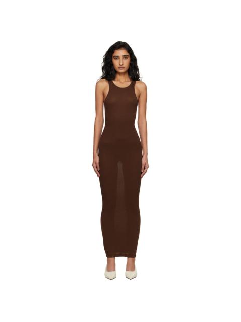 entire studios Brown Muscle Tank Midi Dress