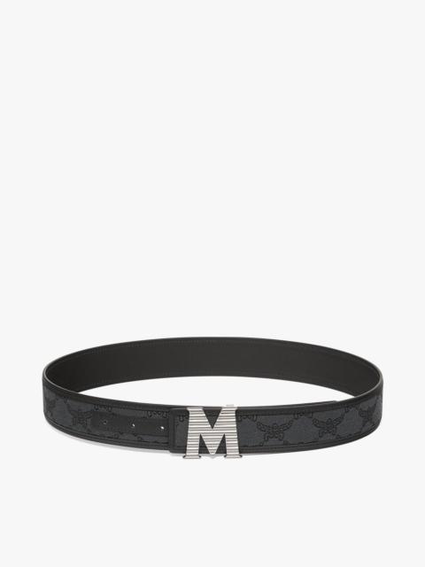 MCM Claus Fluted M Reversible Belt 1.5” in Lauretos Jacquard