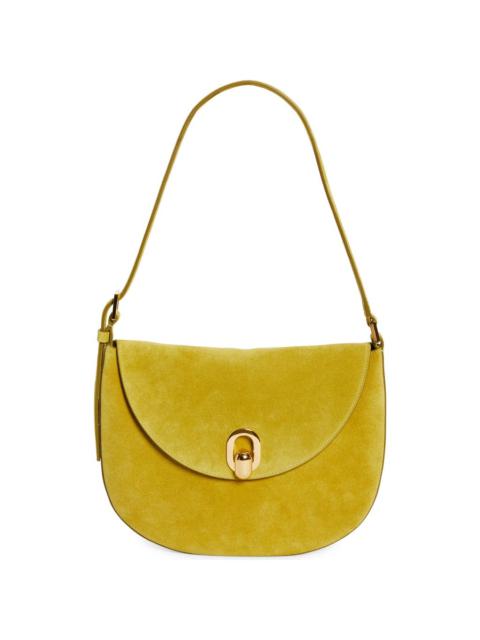 SAVETTE SAVETTE Tondo Suede Hobo Bag in Chartreuse at Nordstrom