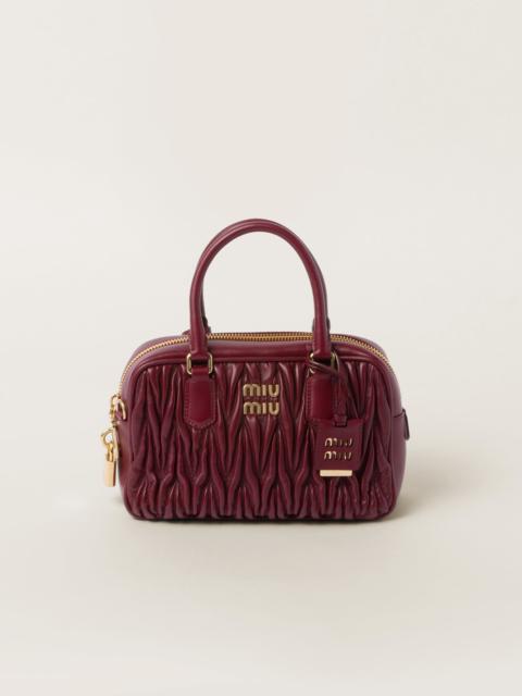 Miu Miu Matelassé nappa leather top-handle bag | REVERSIBLE