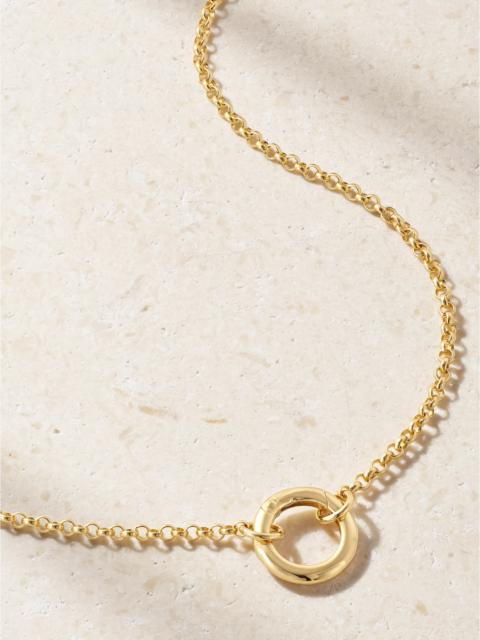 FOUNDRAE Belcher Open Small 18-karat Gold Necklace