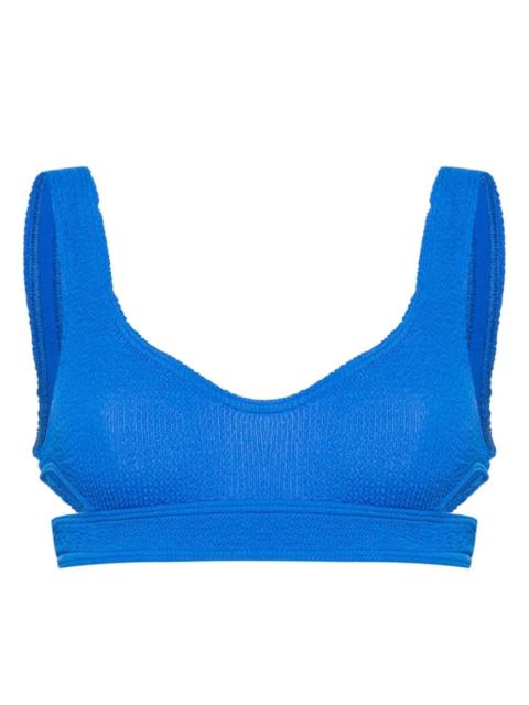 bond-eye Nino smocked bikini top