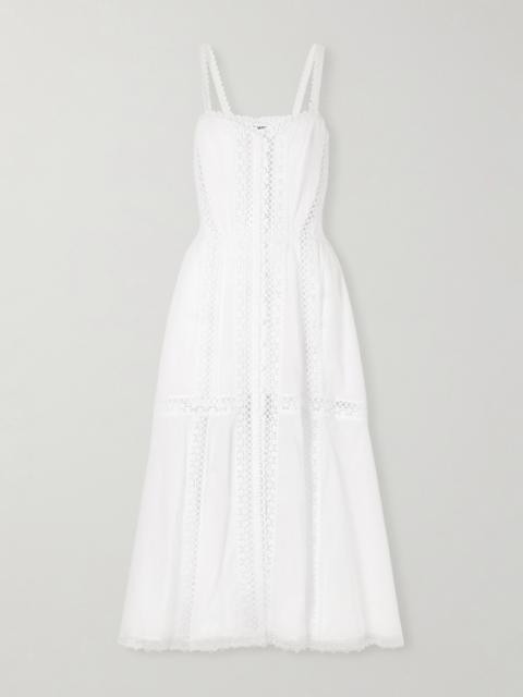 Charo Ruiz Dafelle Cotton-blend Maxi Dress