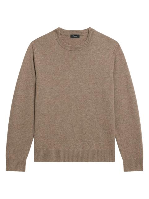 Theory Men's Hilles Cashmere Crewneck Sweater - Dark Feather Melange