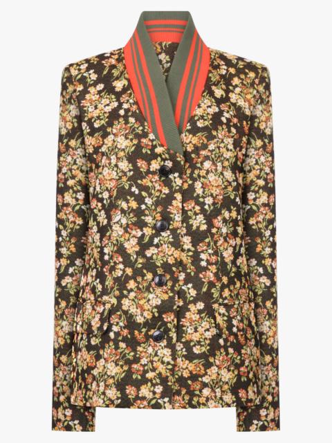 Dries Van Noten BRITT FLORAL PRINT JACKET | BROWN/MULTI