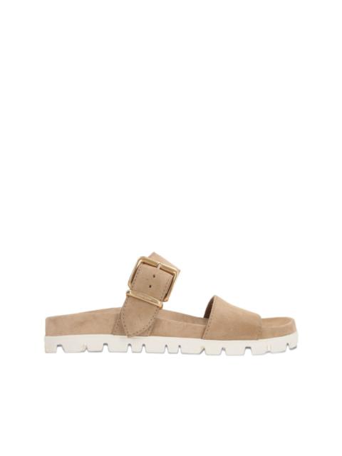 Miu Miu buckled-strap suede sandals