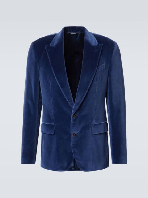 Dolce & Gabbana Cotton velvet blazer