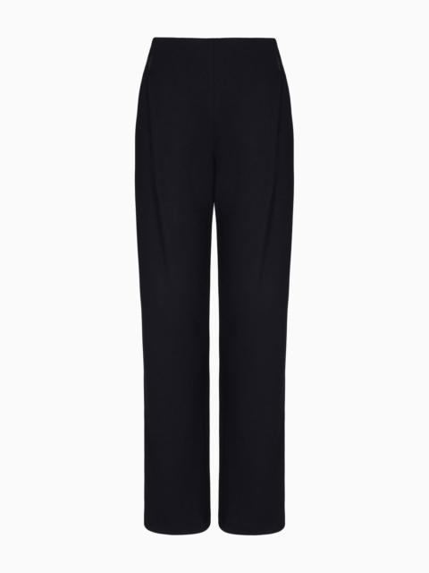 GIORGIO ARMANI Flowing trousers in pure Casentino cashmere