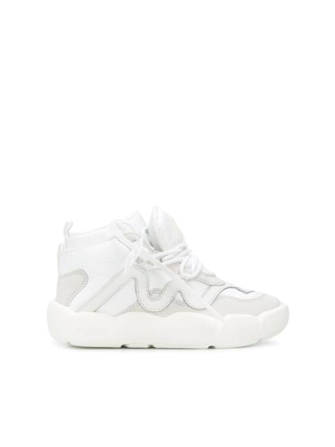Off-White high-top leather sneakers