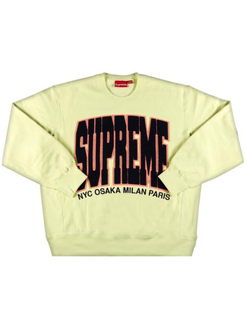 Supreme Cities Arc Crewneck 'Pale Lime'