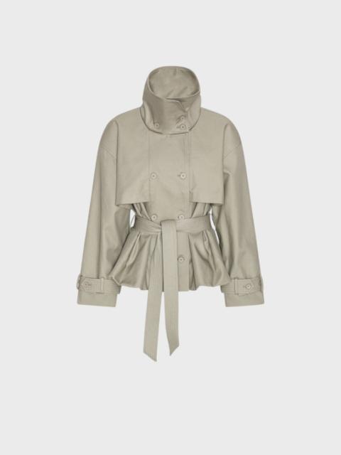 ROTATE Jacket Short Trench Coat Grey