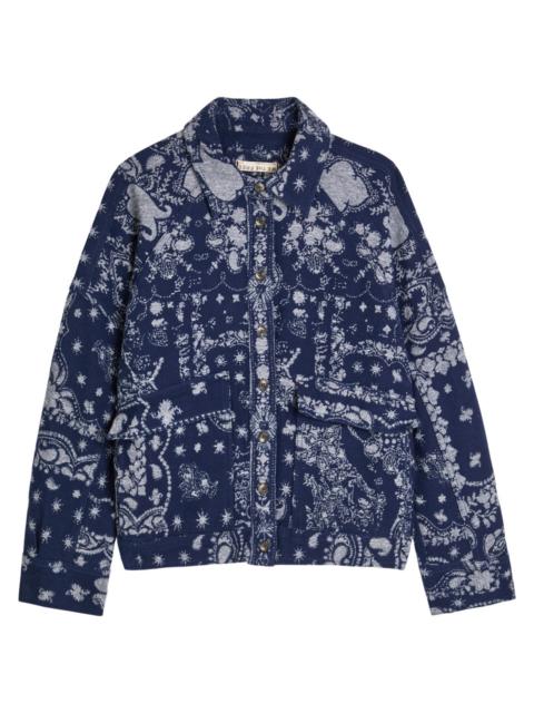 FREE PEOPLE Free People Bandana-jacquard Cotton Overshirt